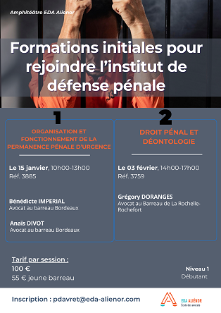 Formations initiales pour rejoindre IDP Bordeaux - 15/01+03/02